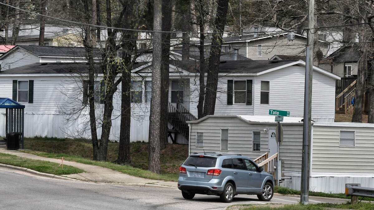 The Mobile Estates mobile home park on SE Maynard Rd. in Cary, Saturday, March 27, 2021.