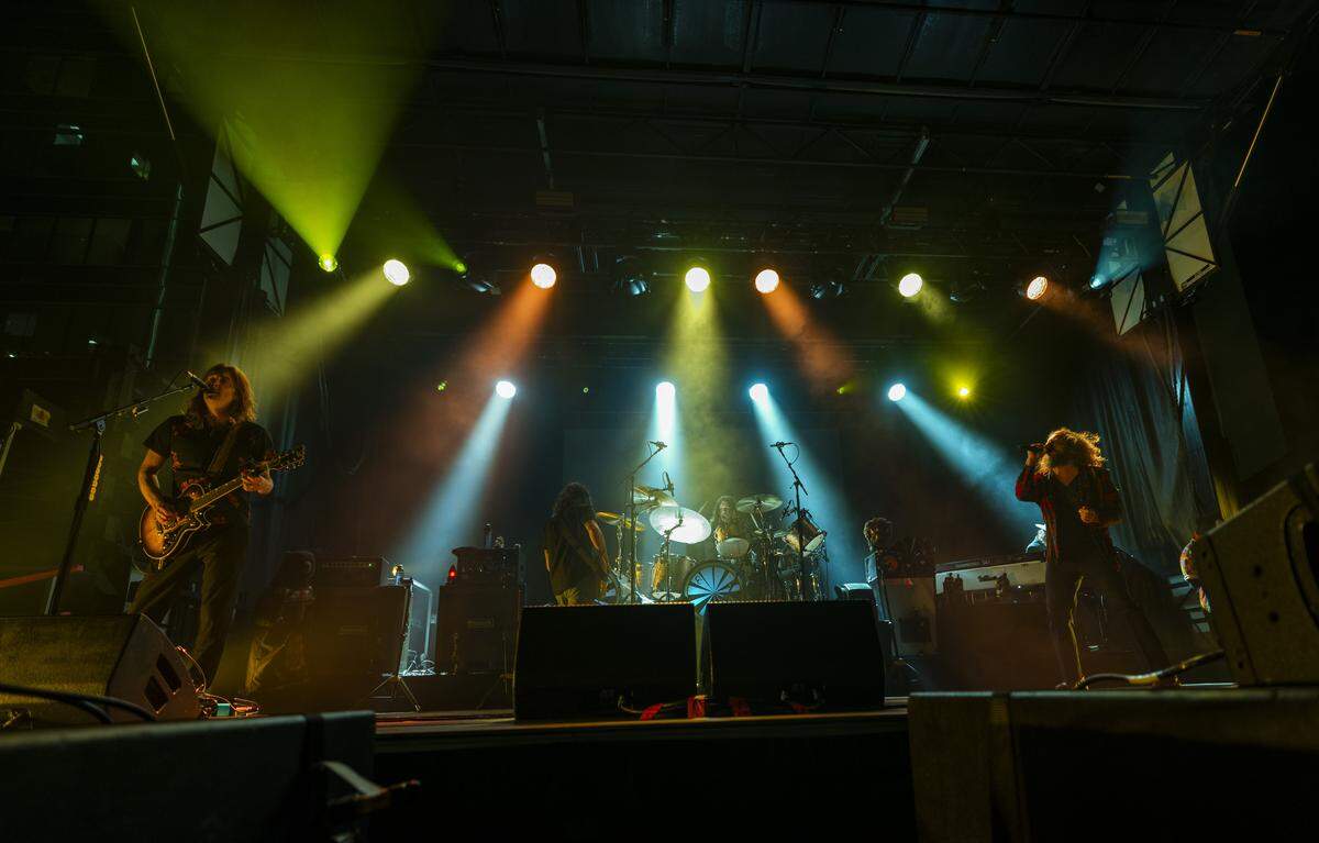 My Morning Jacket performs at City Plaza during Day 2 of the 15th annual Hopscotch Music Festival in downtown Raleigh on Friday, Sept. 5, 2025.