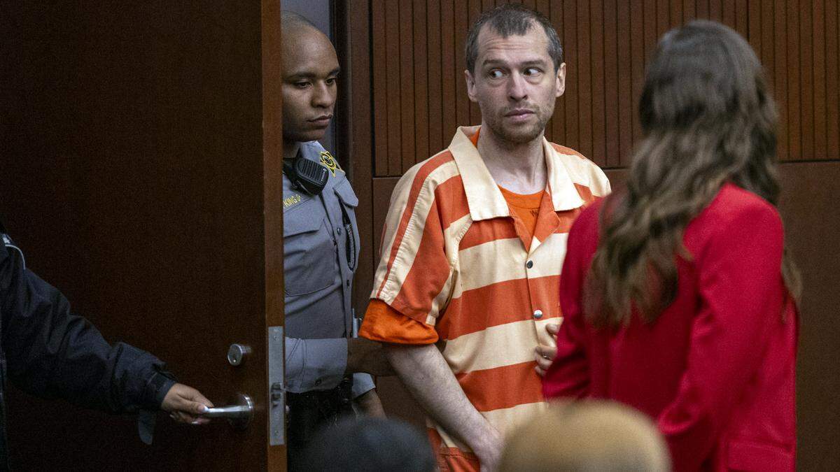 Ryan Camacho, 36, who is charged in the killing of Raleigh schoolteacher Zoe Welsh, makes his first court appearance on Monday, Jan. 5, 2026, at the Wake County Justice Center in Raleigh.