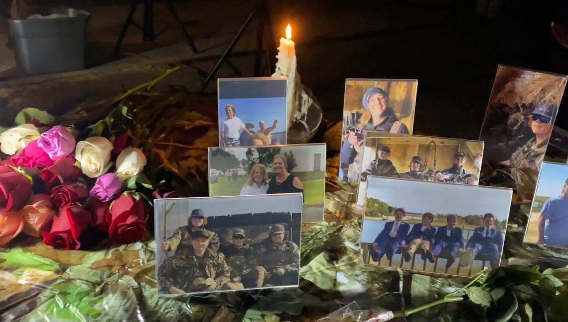 A candlelight vigil was held in Atlantic, N.C. on Tuesday, Feb. 15, 2022, for the eight people, four of them high school students, from Down East who were killed in a plane crash on Sunday, Feb. 13.