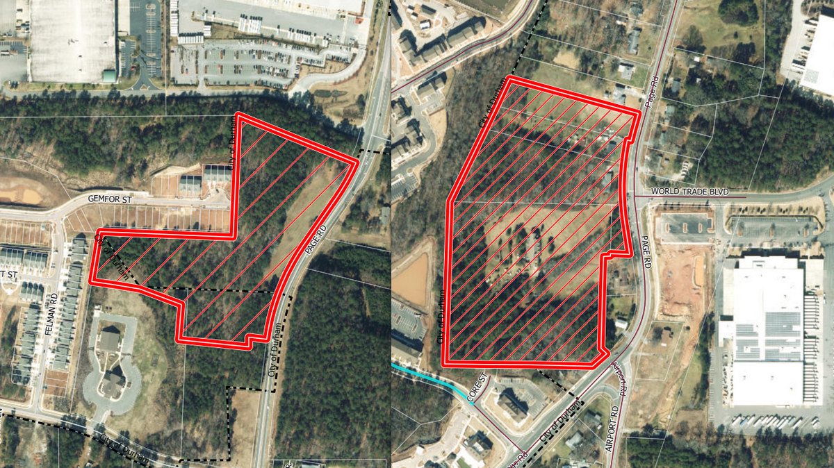 The Durham City Council voted to annex land for housing developments that can build up to 282 apartments and townhomes on Page Road near the airport.