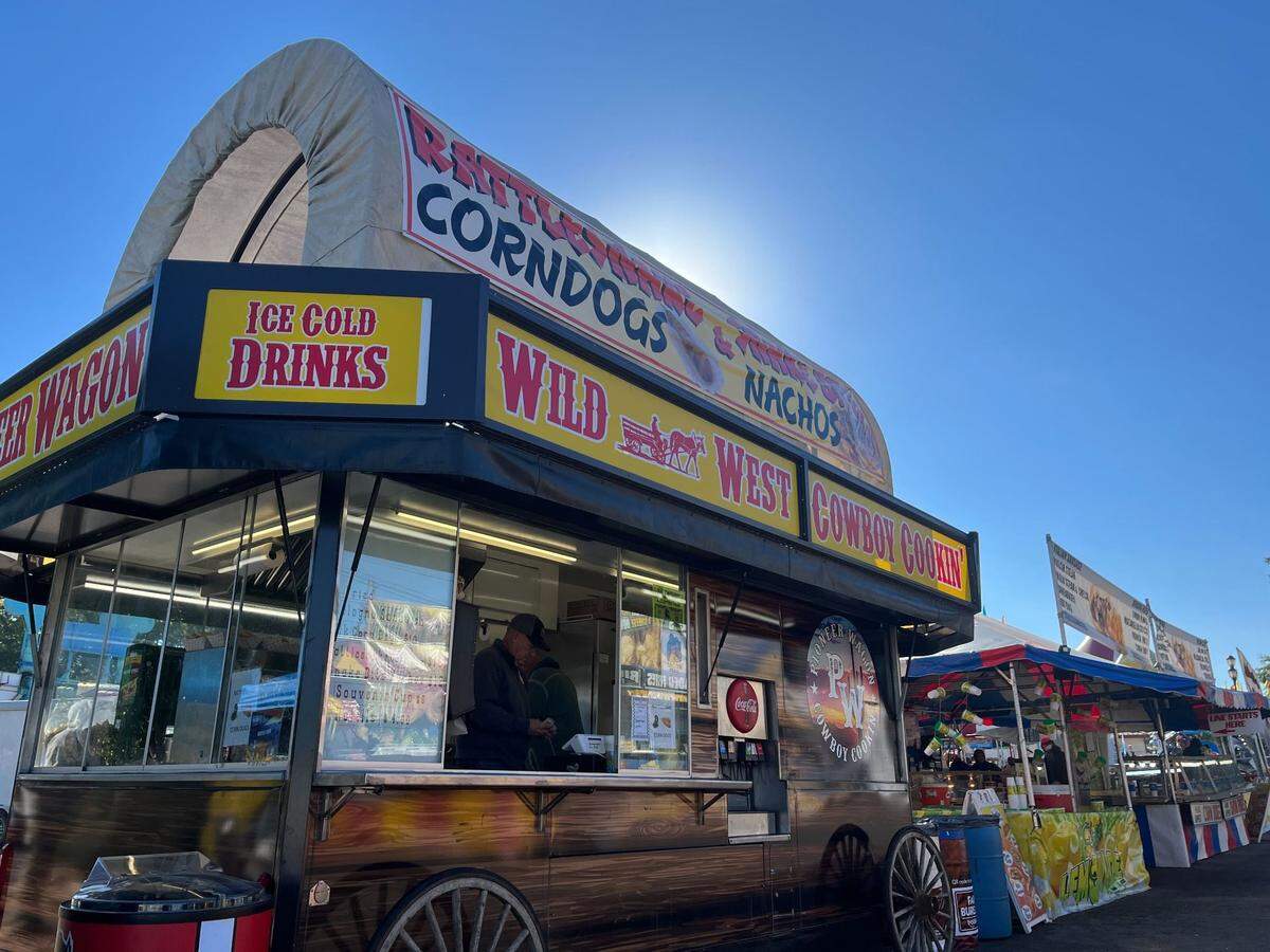 The Pioneer Wagon food stand at the NC State Fair on Oct. 18, 2022.