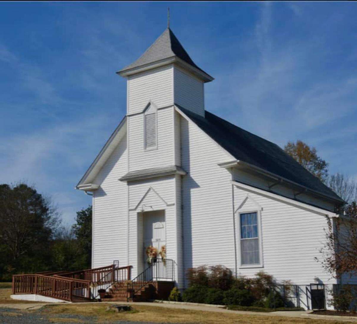 Merry Oaks Baptist Church near Moncure was built in 1888. It was demolished last June. The N.C. Department of Transportation took the property as part of an effort to build an access road to the planned VinFast electric vehicle plant.