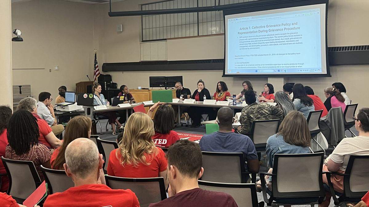 On April 14, the Durham Association of Educators met with three Durham board members to present nine priorities that they want included in the next school year’s budget.