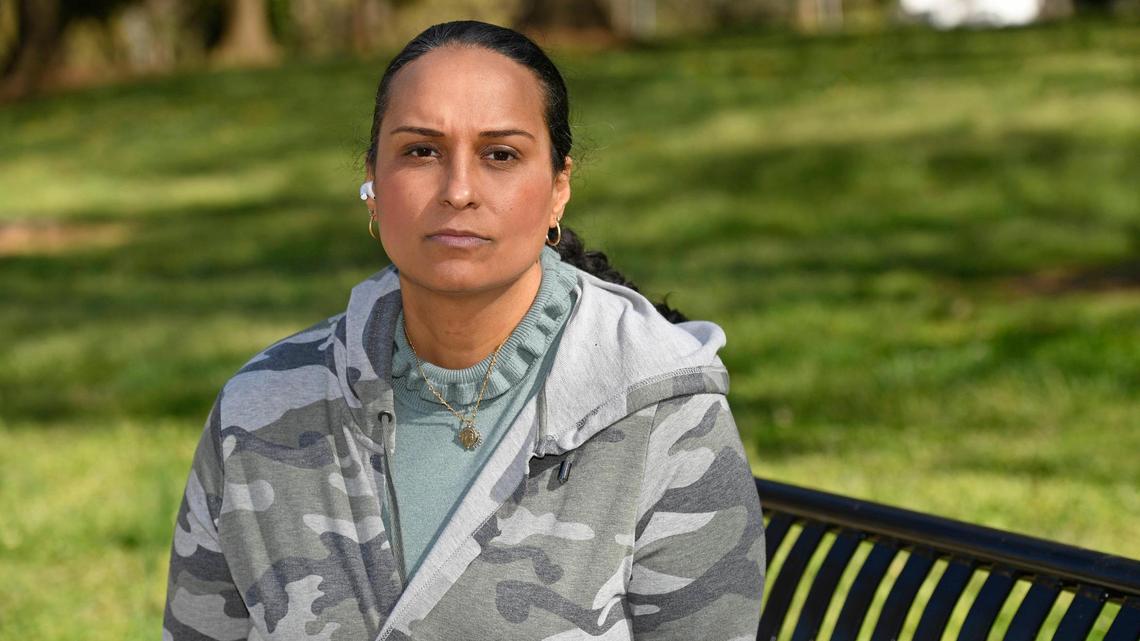 Kristie Puckett-Williams at Independence Park in Charlotte on Friday, April 2, 2021. She works with the American Civil Liberties Union and is advocating for changing North Carolina’s law to ban shackles on pregnant inmates.