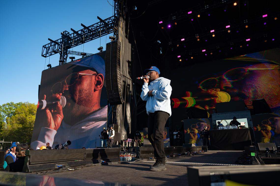 Schoolboy Q performs at the first day of Dreamville Music Festival in Dix Park in Raleigh, NC on Saturday, April 6, 2024.