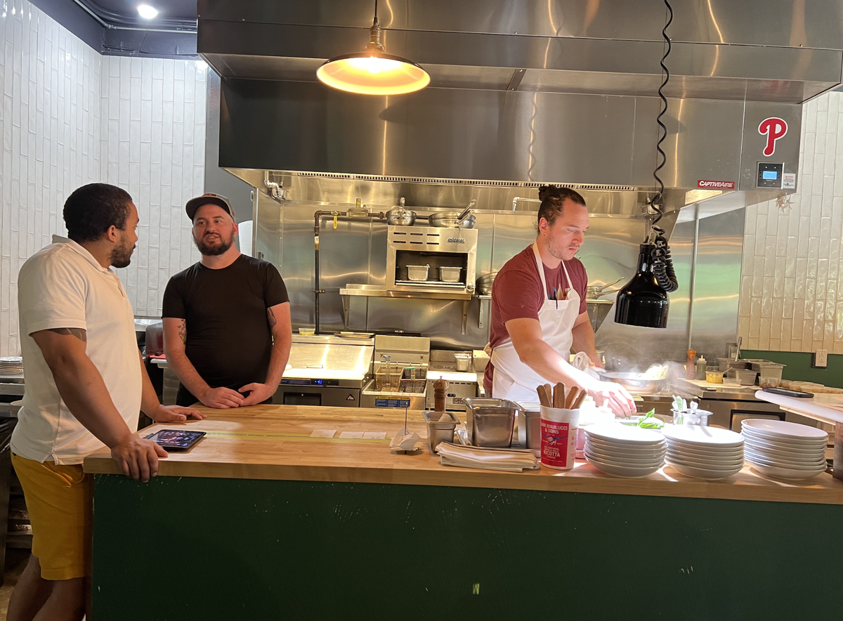 Tesoro in Carrboro, NC, opened in late 2021, tucked away at 110 E. Weaver St. It’s little more than a hole in the wall: open kitchen, polished concrete floors, one long banquette. 