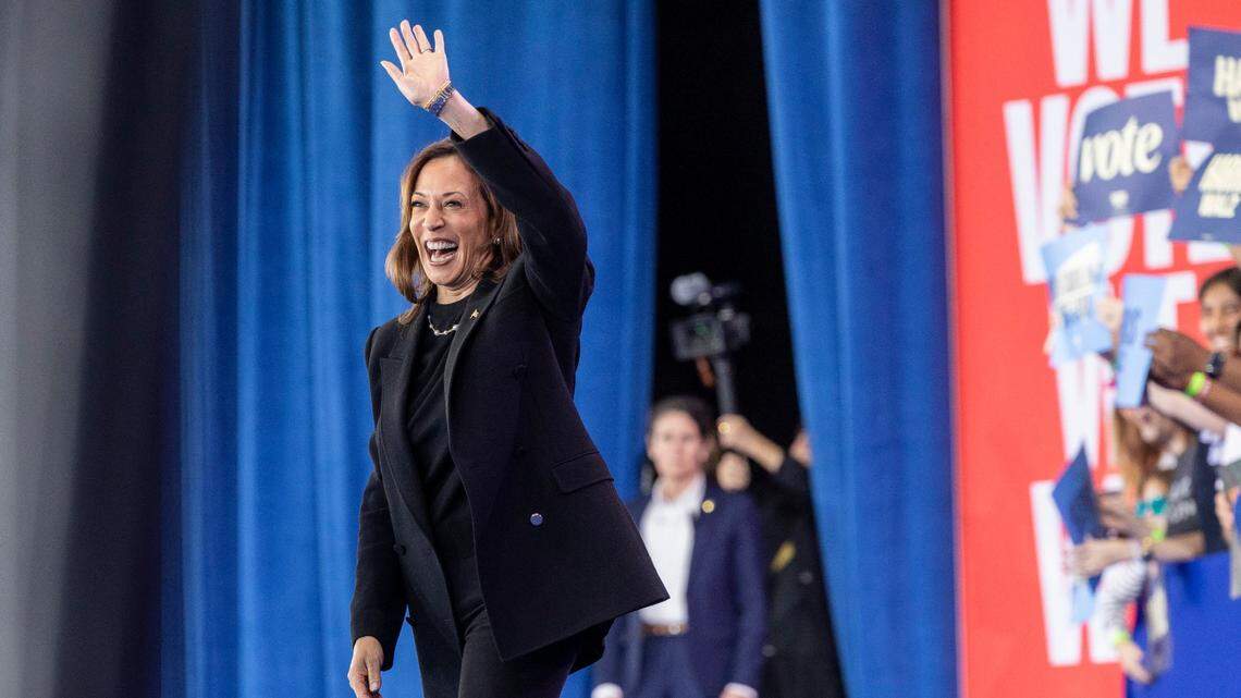 Vice President Kamala Harris holds rally in Raleigh. Here are photos from her visit.