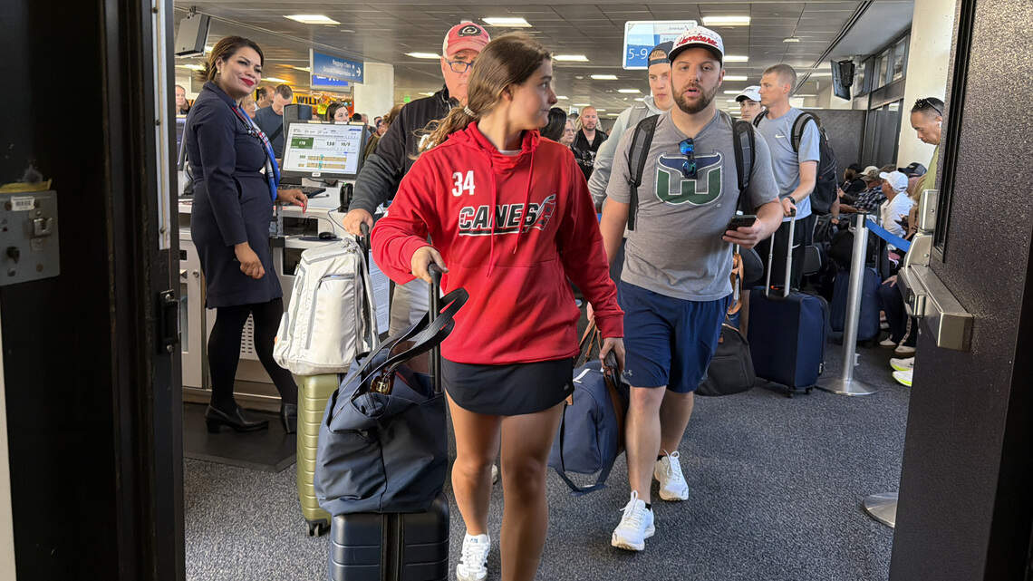Hurricanes fans find their way to Vegas for Game 6: ‘It’s a chance of a lifetime’