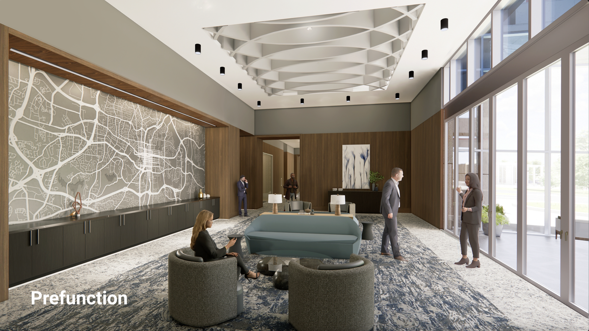Interior design plans for the new North Carolina Education Campus under construction on Jones Street in downtown Raleigh, NC.