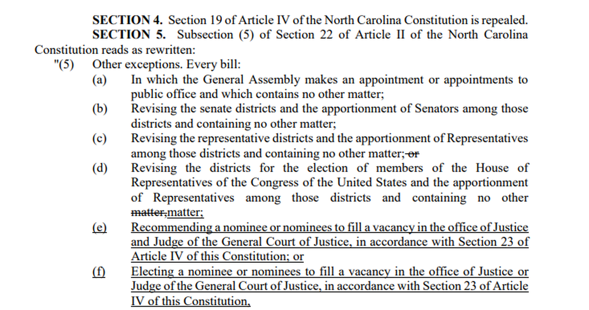 Some worry that the absence of the words “no other matter” shows that authors of this constitutional amendment on judicial vacancies intend to use the proposed amendment to circumvent the governor’s veto.