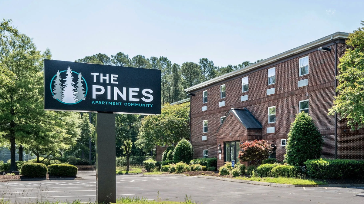 The Pines is a former extended-stay hotel that’s been turned into a 72-unit apartment complex in Durham.