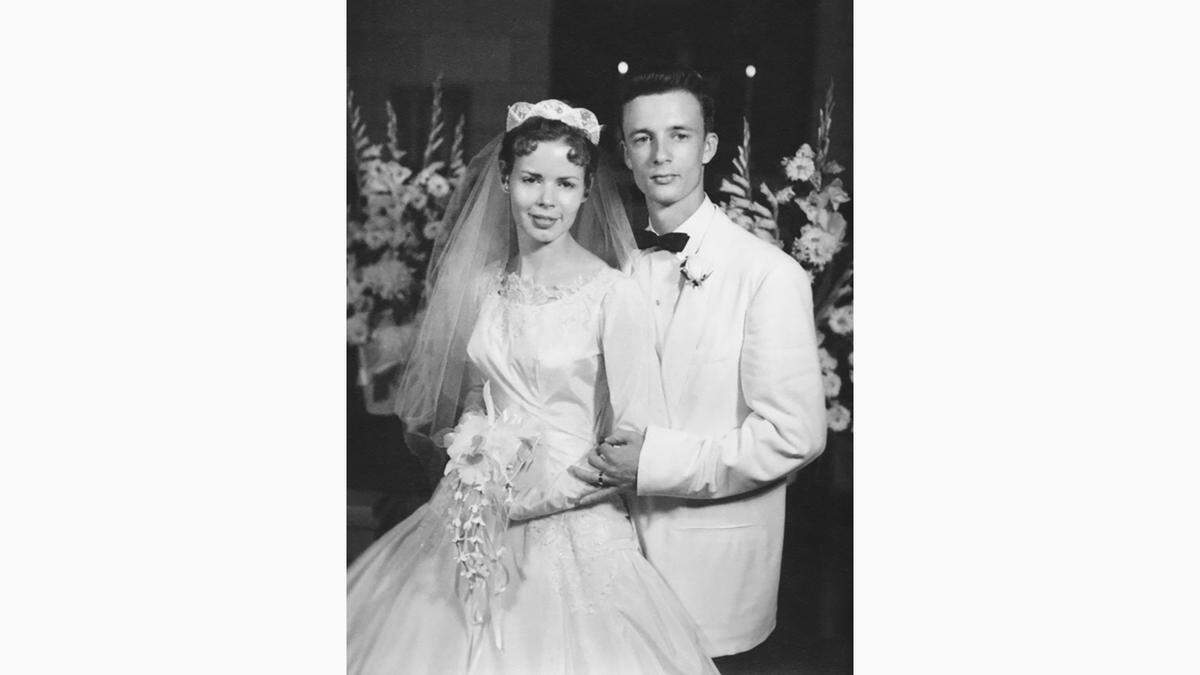 Jim Hunt married Carolyn Leonard in 1958.  The two met while attending a national Grange convention in Ohio.