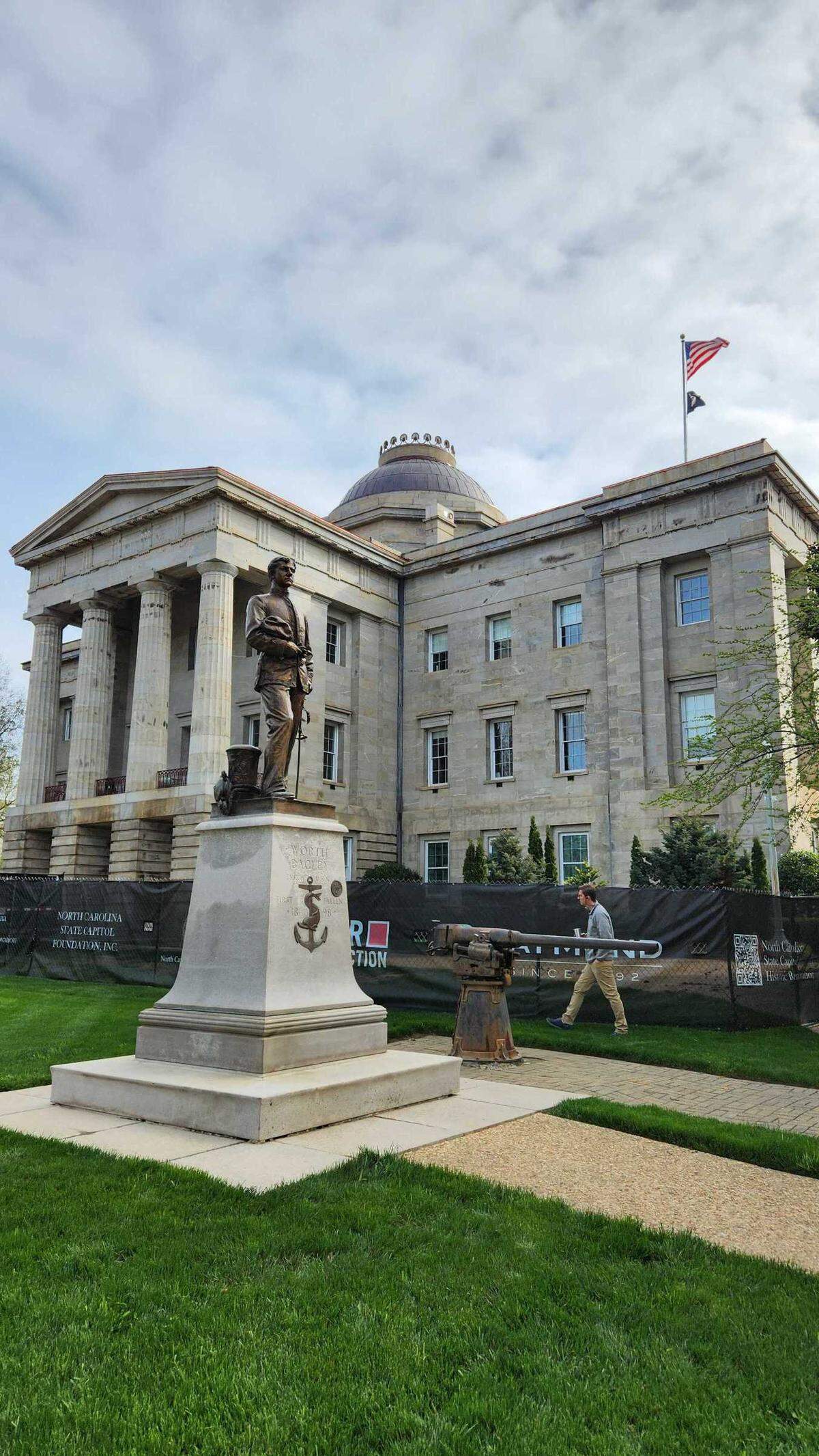 The North Carolina State Capitol Building in downtown Raleigh has been closed to the public for nearly a year as the dome and roof is replaced. It is set to reopen in July 2024.
