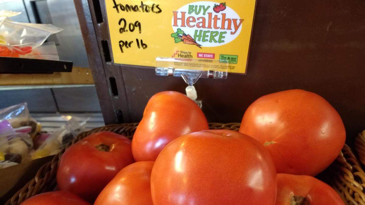 Five Corners Produce in Halifax County’s Essex community received a state grant for new coolers to store fresh fruits and vegetables. Owner Marvlet Lynch said the program is helping him expand his offerings in the food desert where the nearest grocery store is about 20 miles away.