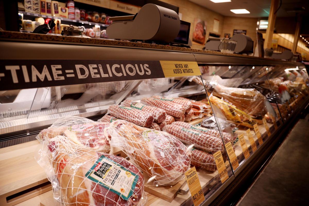 The meat department at the Wegmans grocery store located in Raleigh’s Midtown East shopping center also includes an expansive deli.