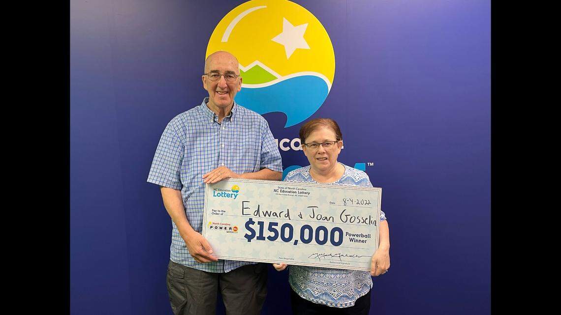 Edward Gosselin Jr. of Moore County found out he won big while checking his email, North Carolina Education Lottery officials said.