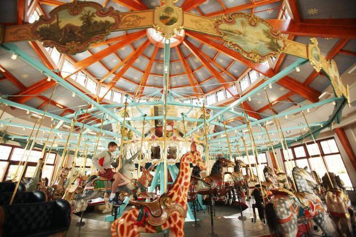The historic carousel at Raleigh’s Pullen Park.