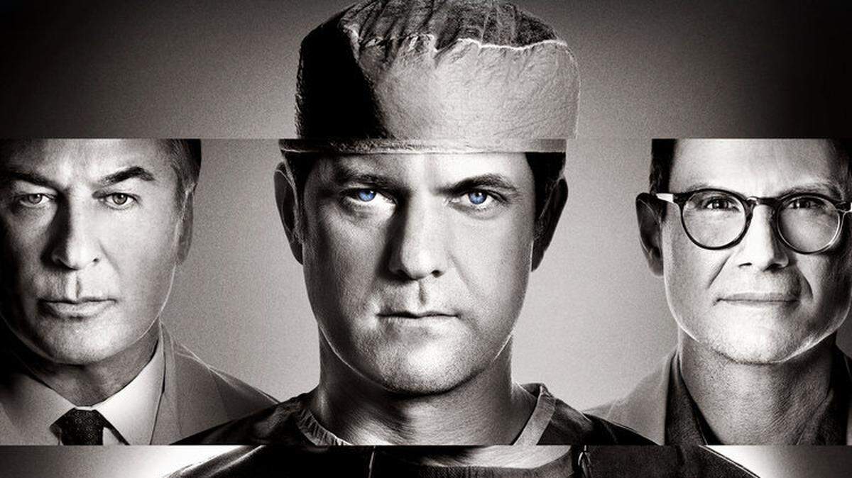 “Dr. Death,” based on the hit true crime podcast from Wondery, stars (L-R) Alec Baldwin, Joshua Jackson and Christian Slater. It streams on Peacock.