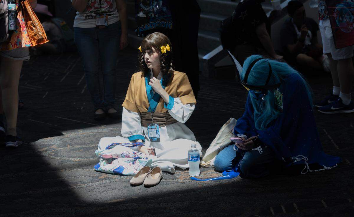 Cosplayers and comic fans celebrate Galaxycon at the Raleigh, N.C. Convention Center on Friday, July 25, 2025.