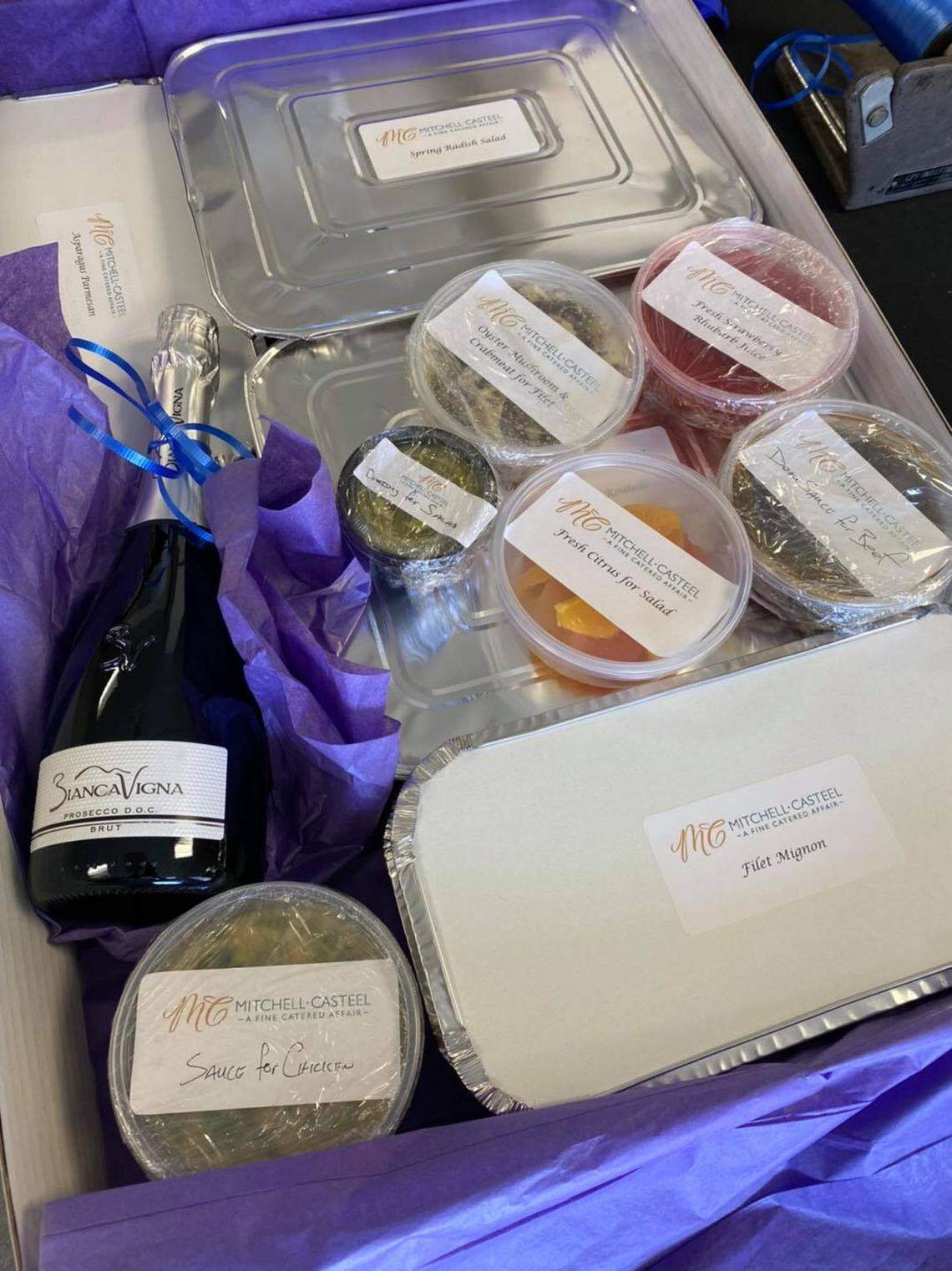 The North Carolina Opera’s traditional gala has been forced online for a virtual event. Participants can order a multi-course catered meal from Mitchell•Casteel: A Fine Catered Affair, complete with cocktail, delivered to their home.