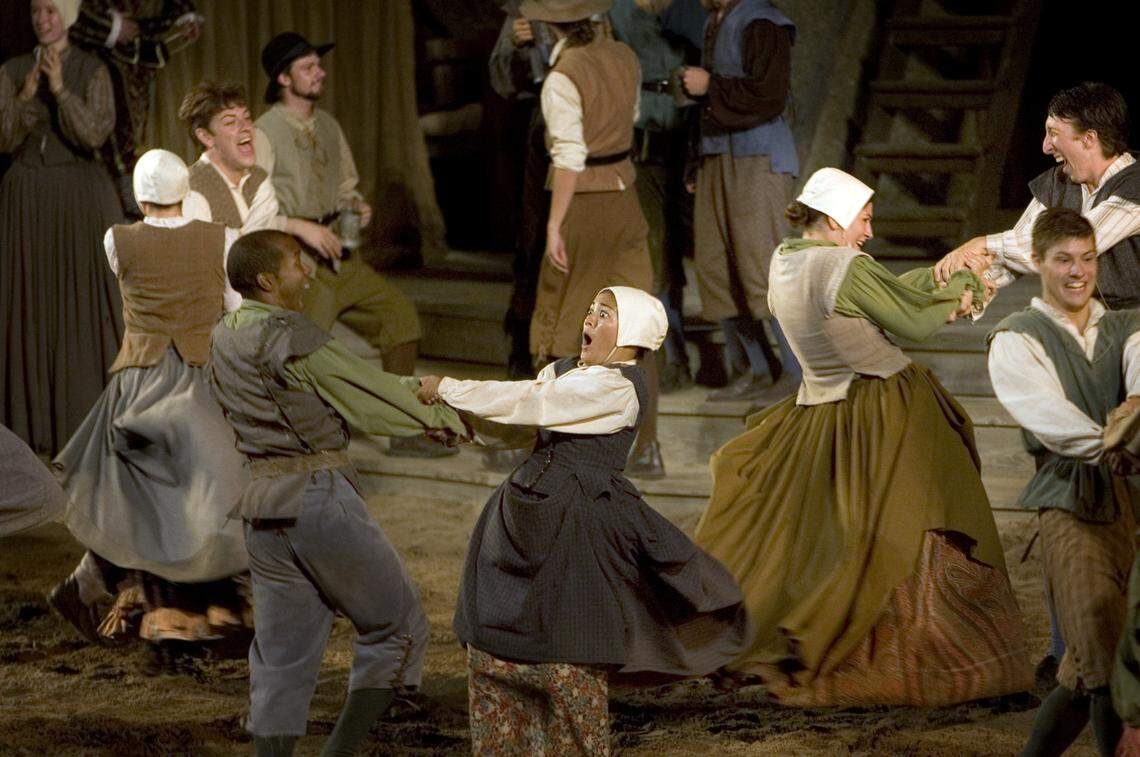 A scene from The Lost Colony production in Manteo in 2007