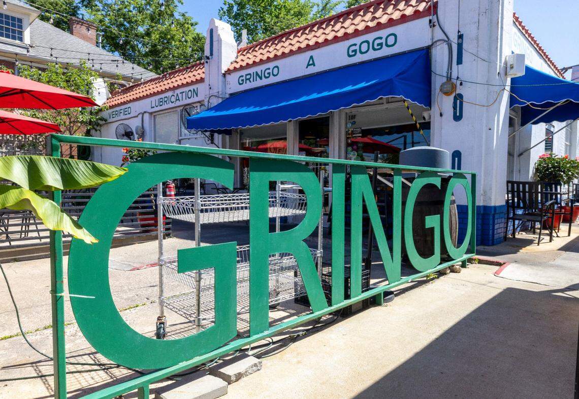 The exterior of Gringo A Go Go, one of the Triangle’s top tacos spots, on Monday, April 28, 2025 in Raleigh, N.C.