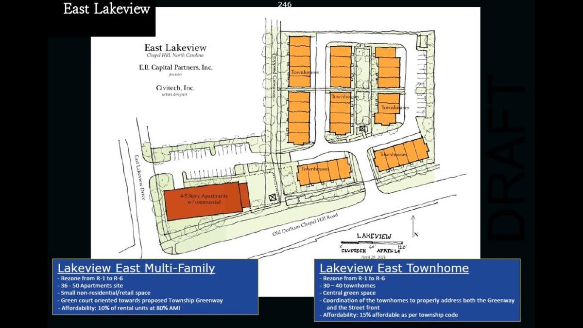 Developer EB Capital Partners has proposed a third community for a neighborhood along Old Chapel Hill and Old Durham roads in eastern Chapel Hill near the Durham city limits.