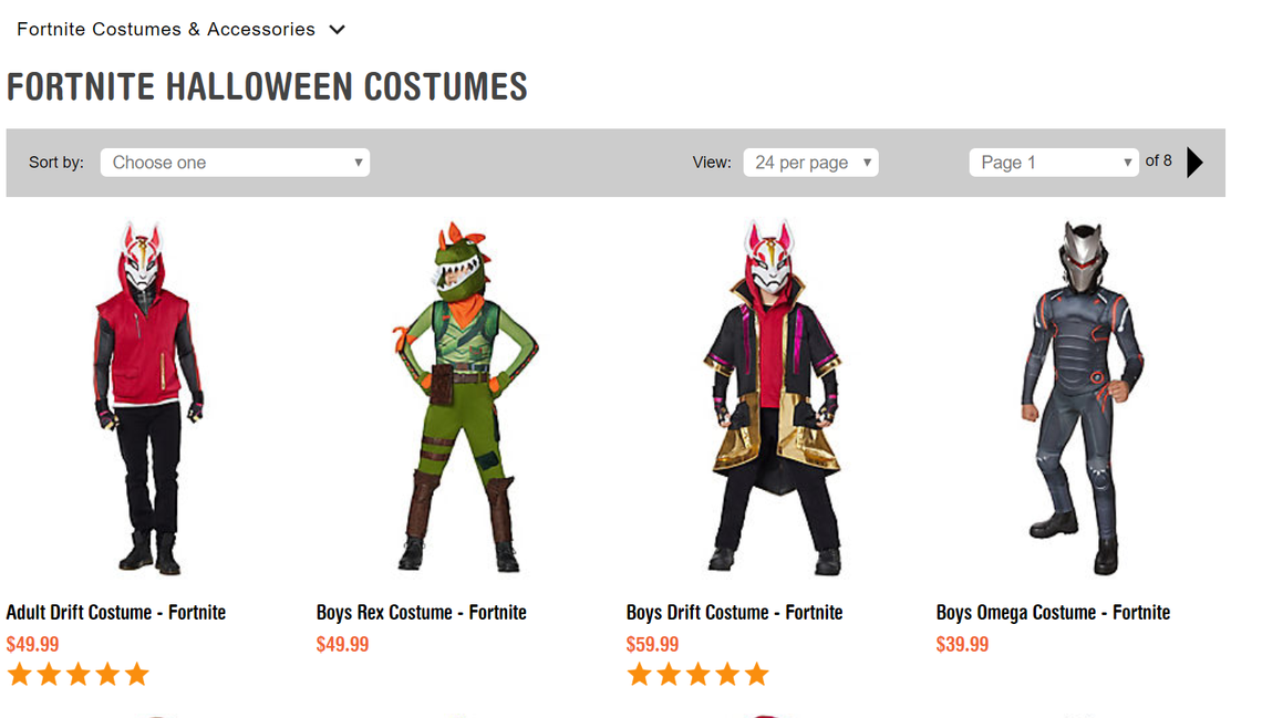 Fortnite was the third most searched for costume in North Carolina this year