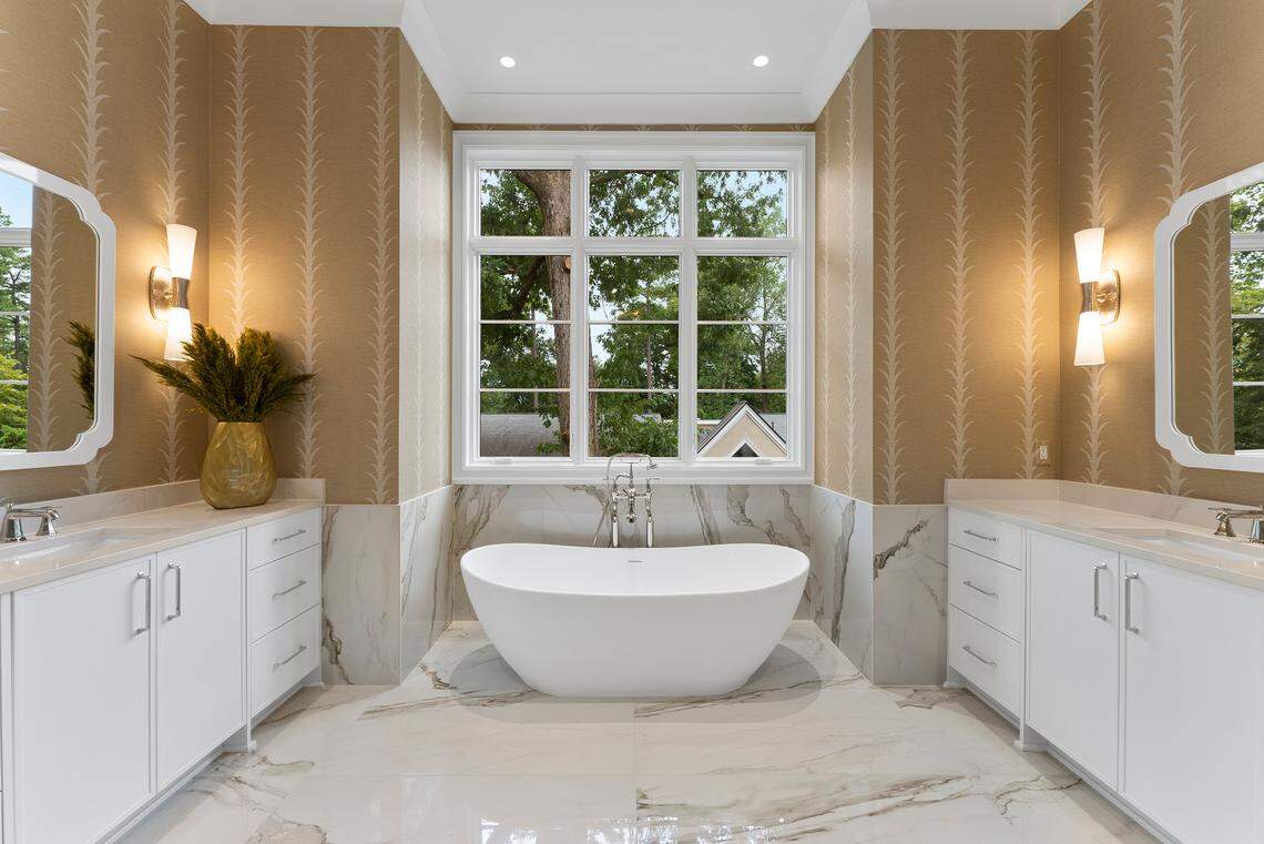 This 5-bed, 8-bath house is listed for $5 million in North Ridge, Raleigh.