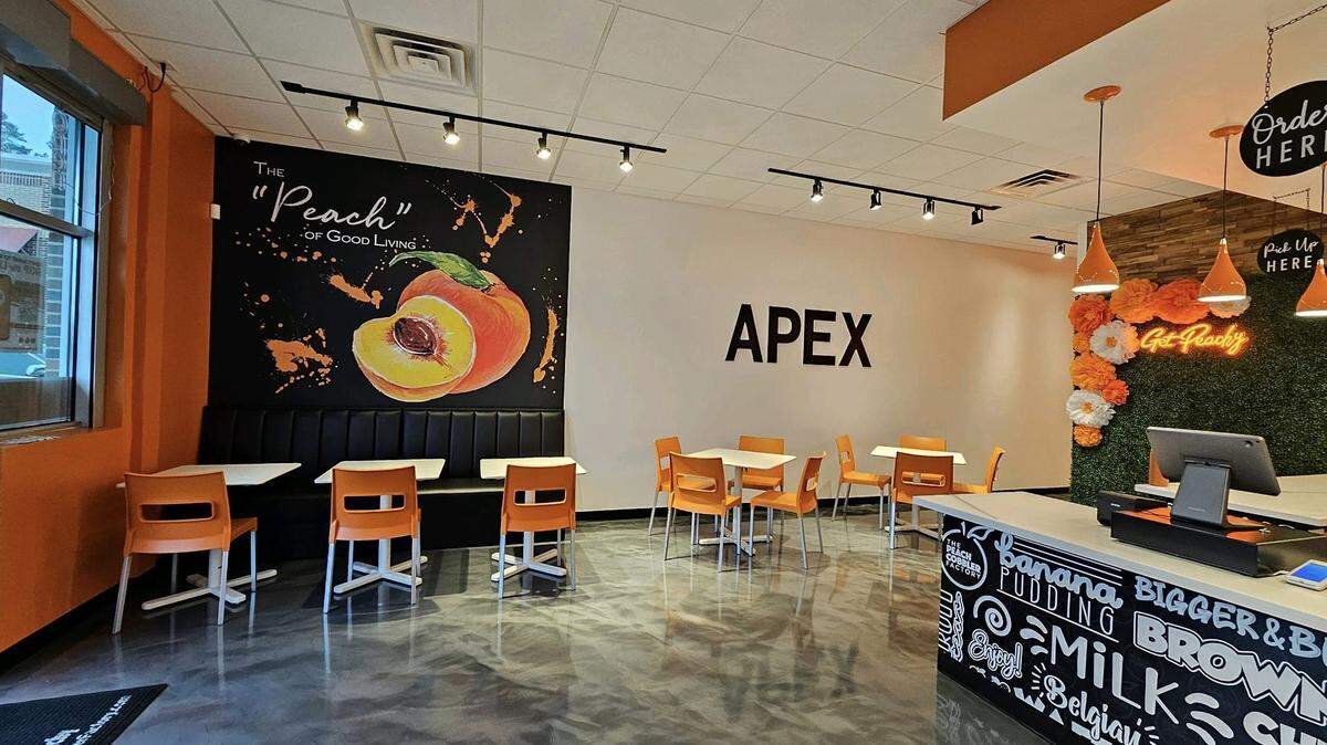 The Peach Cobbler Factory opened in Apex on March 16, 2024. They are one of the few restaurants in town open until midnight, seven days a week.