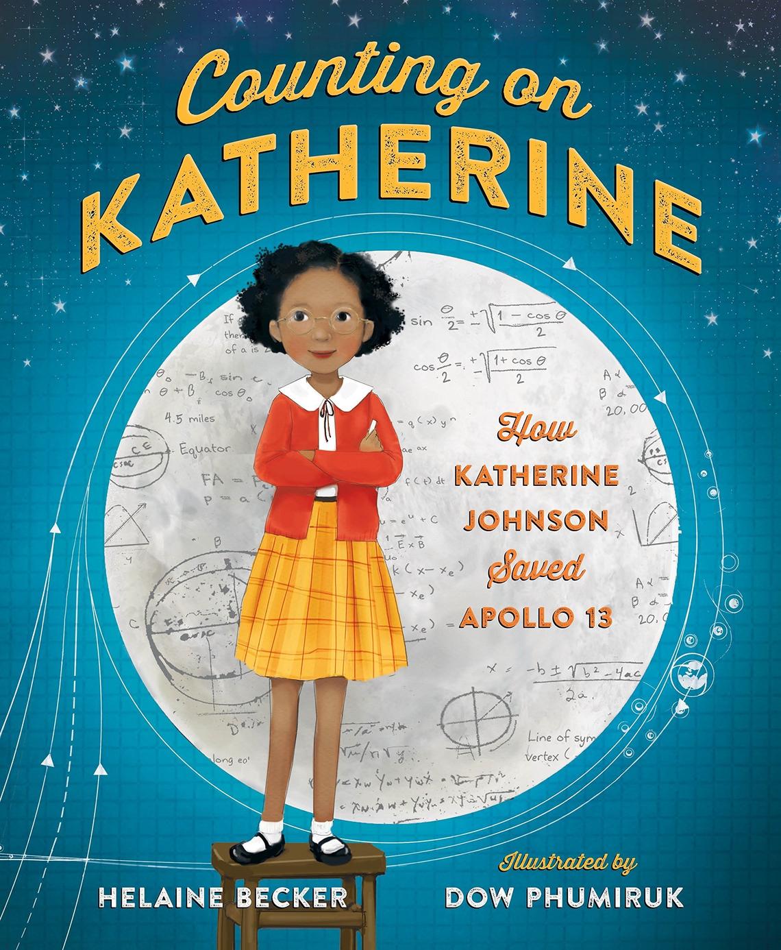 The picture book biography, “Counting on Katherine: how Katherine Johnson saved Apollo 13,” by Helaine Becker, ooms in on the childhood curiosity of the future mathematician who contributed so much to the Apollo program, despite gender and race prejudice.