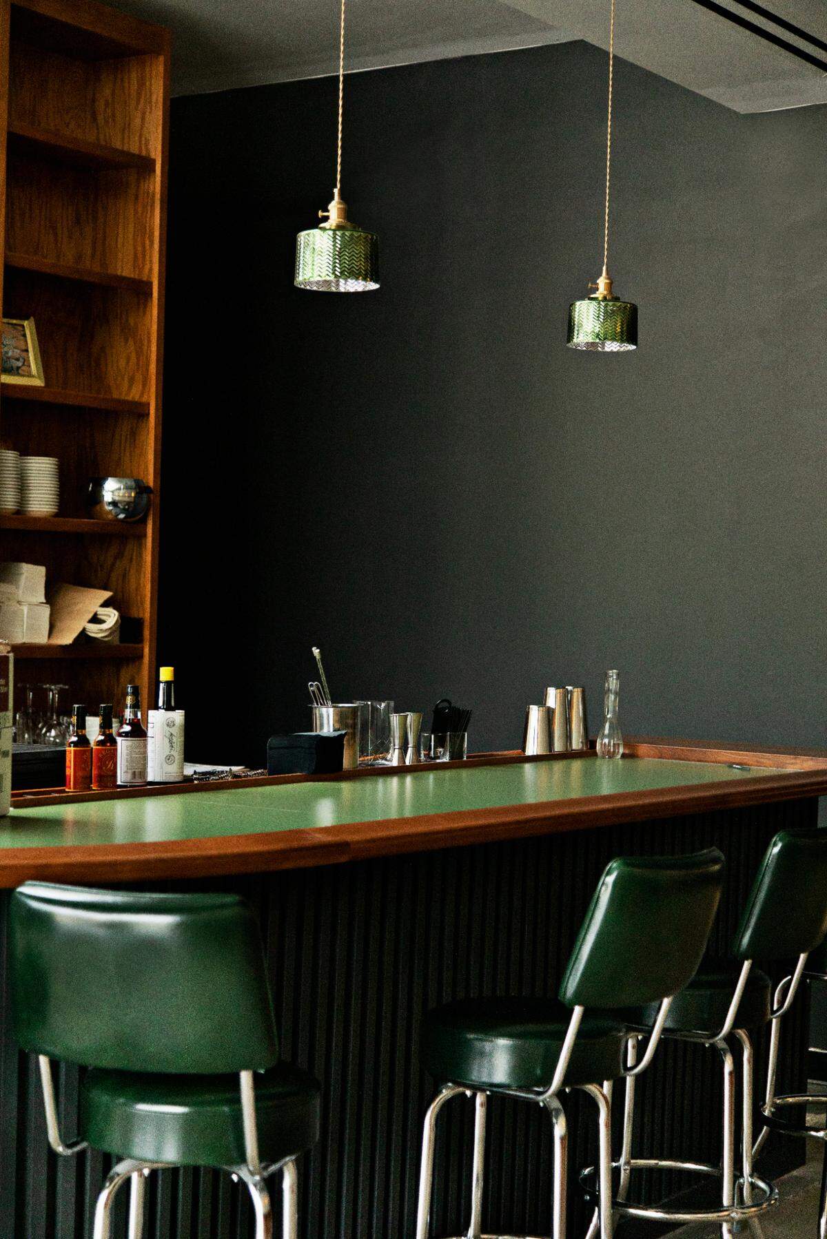 The bar at Fine Folk restaurant in Raleigh on Wednesday afternoon, April 13, 2022.