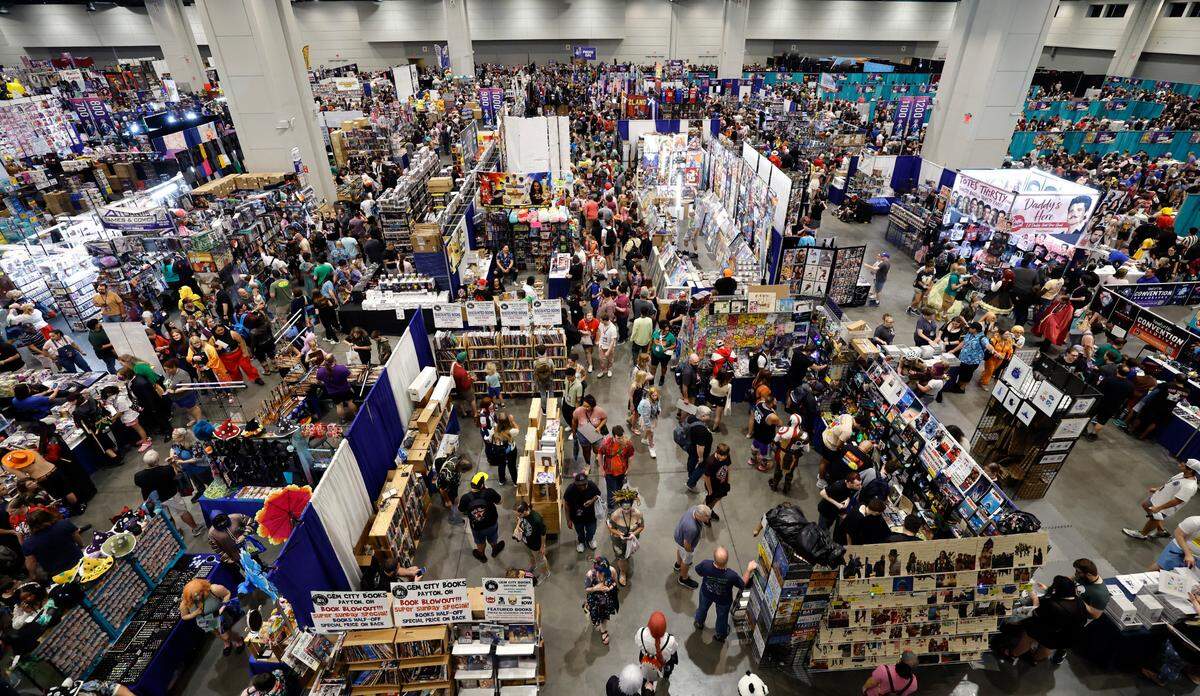Thousands attend GalaxyCon Raleigh at the Raleigh Convention Center Sunday, July 28, 2024.
