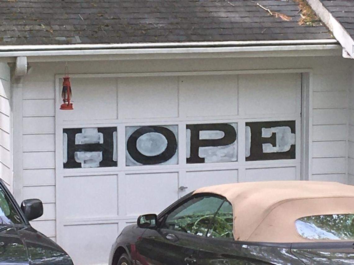 Signs like this from a Raleigh neighborhood give encouragement to essential employees.