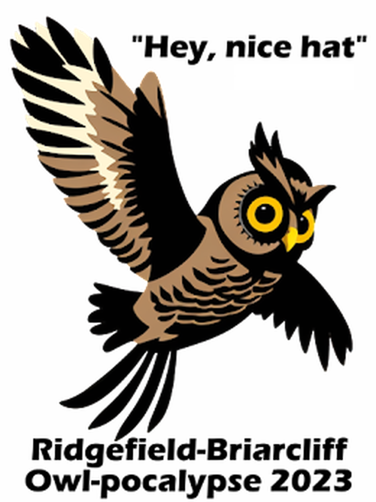 A Chapel Hill neighborhood has designed this T-shirt in support of a local owl who has been swooping down and attacking joggers and pedestrians. They are educating themselves about how to coexist with the raptor, likely a young owl learning to hunt, and have named him/her Owl Capone.