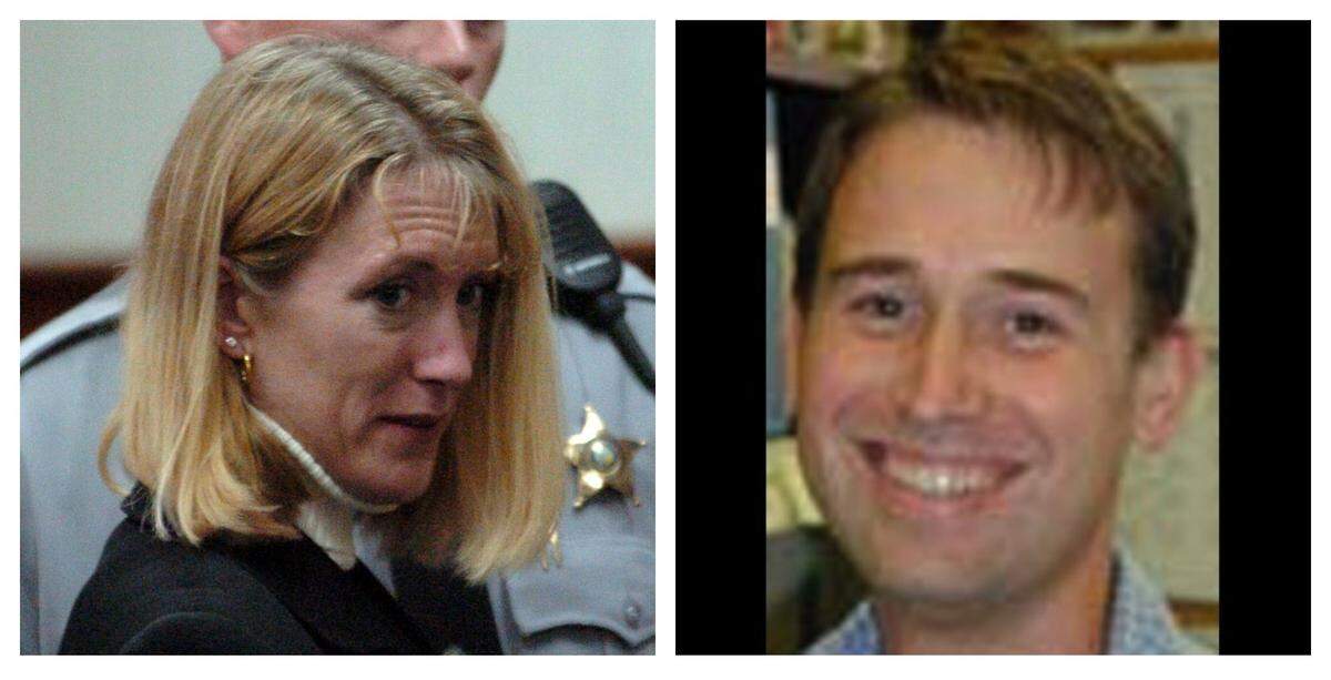 Ann Miller, left, pleaded guilty to the second-degree murder of her husband Eric, right, in 2005.
