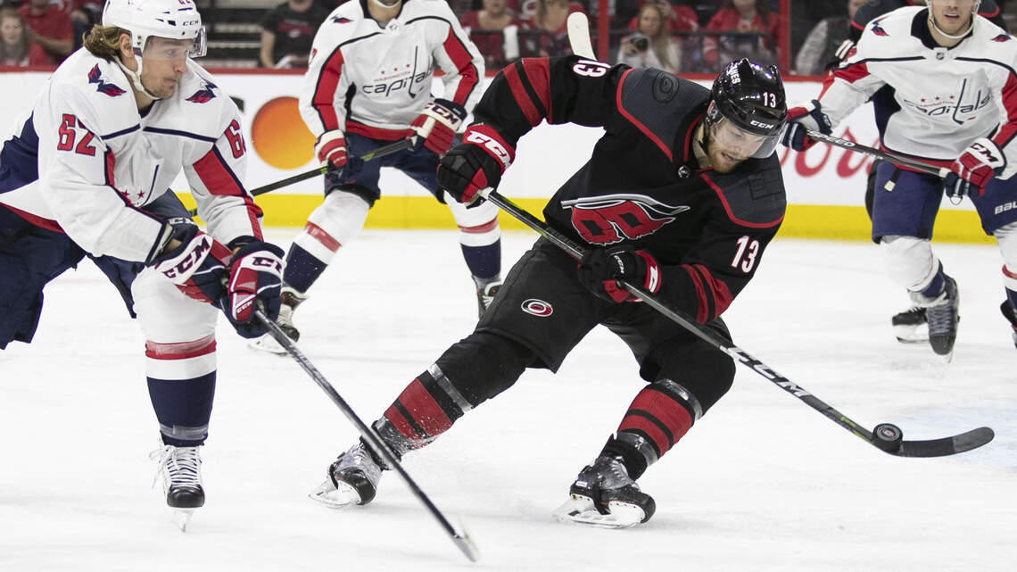 Warren Foegele made the Canes’ roster last year, but he still has to ‘make this team’