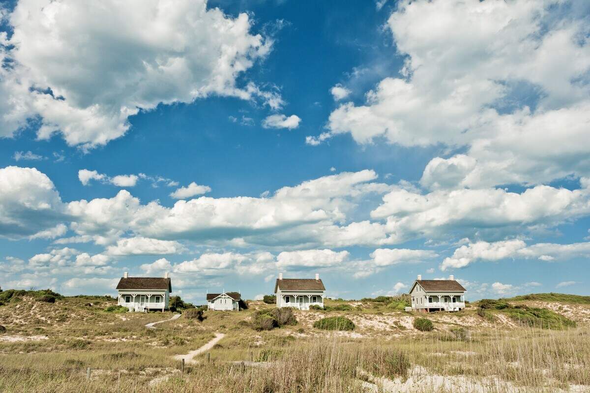 The homes are typical of those found along the coast, officials said.