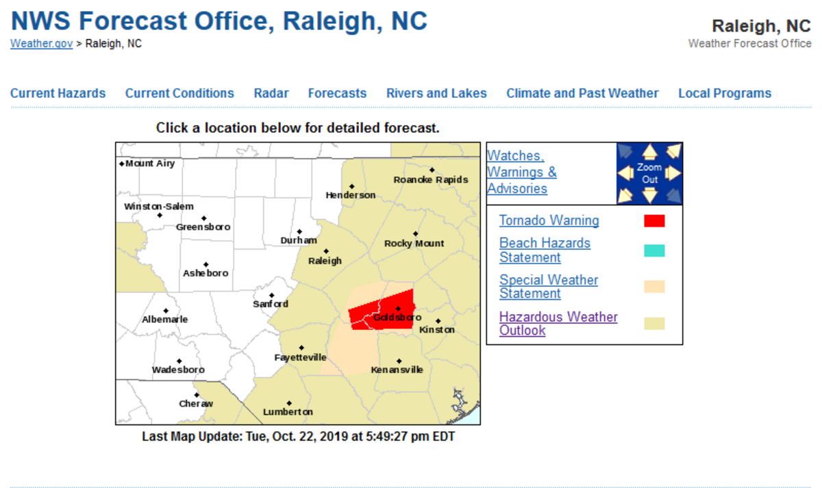 A tornado warning is in effect for Elroy, Walnut Creek and New Hope until 6:45 p.m.