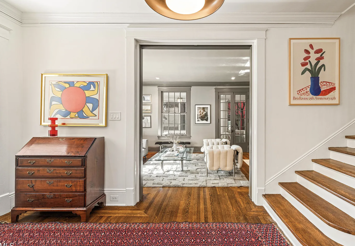 Inside the traditional wing of the 5,682-square-foot three-story home at 117 Hillcrest Road in Raleigh’s Forest Park.
