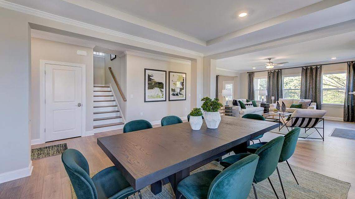 Inside a model home of a new community named Young Farm coming to Cary in mid July.