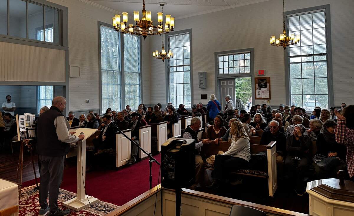 Morrow Mill Road neighbors and their supporters invited Alamance County and state elected leaders to join a conversation about development and zoning at Bethlehem Church on May 11, 2026.