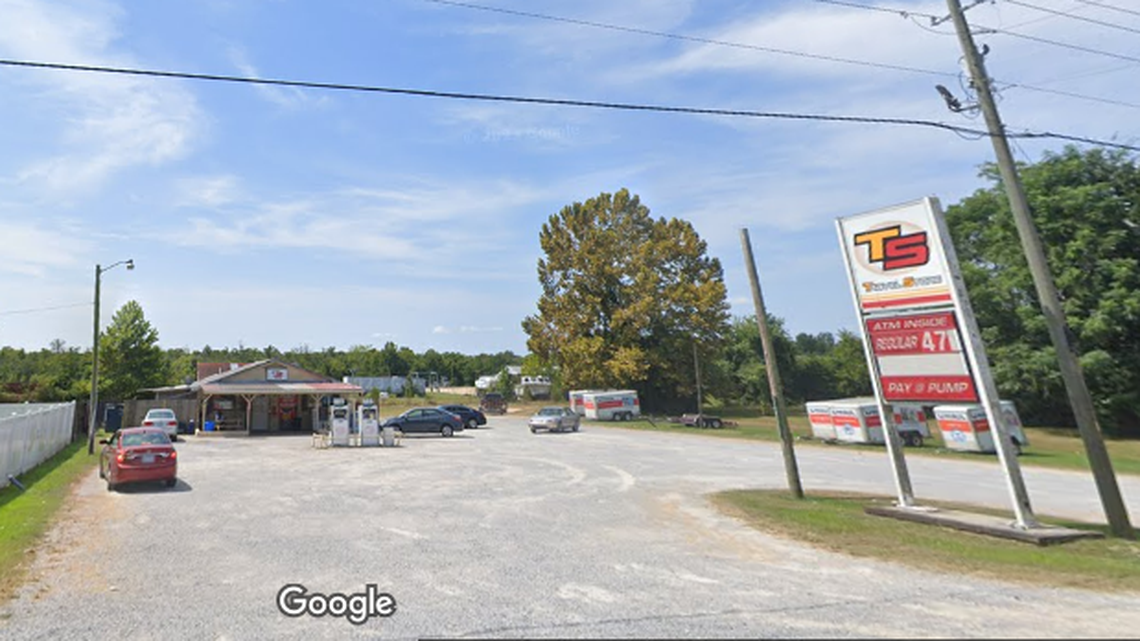 A woman’s body was found early Saturday, Feb. 22, at this gas station west of Washington, North Carolina, the Pitt County Sheriff’s Office says.
