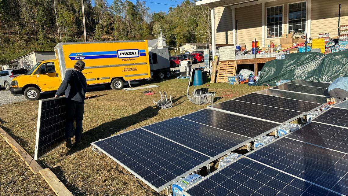 When lights went out in Western North Carolina, solar and batteries helped some power up