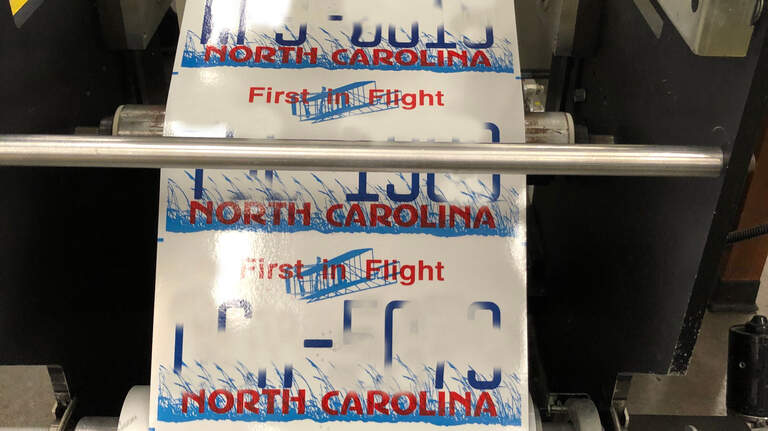 NC gives up on its effort to regularly replace vehicle license plates