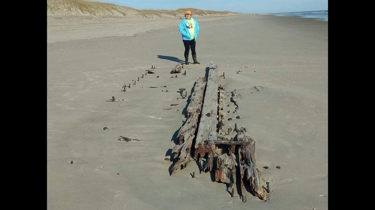 A mysterious shipwreck has revealed itself on the Outer Banks island of Ocracoke, and there is a possibility it’s the remains of a steamboat that claimed 90 lives in 1837.
