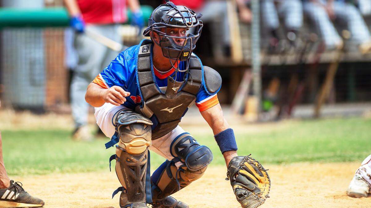 Playing for the Bulls, after two double lung transplants, Christian Lupo of the the over-60 classic division of the Central Carolina MSBL confesses he sometimes fakes an equipment adjustment to catch his breath.