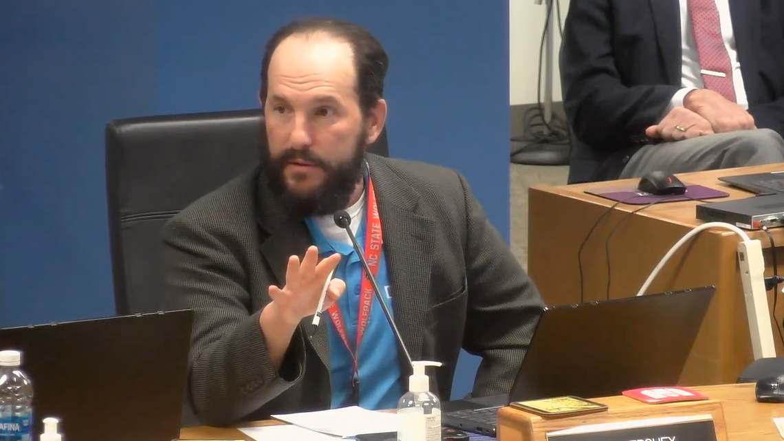 Wake County school board member Sam Hershey defended DEI during Tuesday’s board meeting, accusing critics of being losers and racists who want to support “mediocre white men.” His comments are making waves on social media.