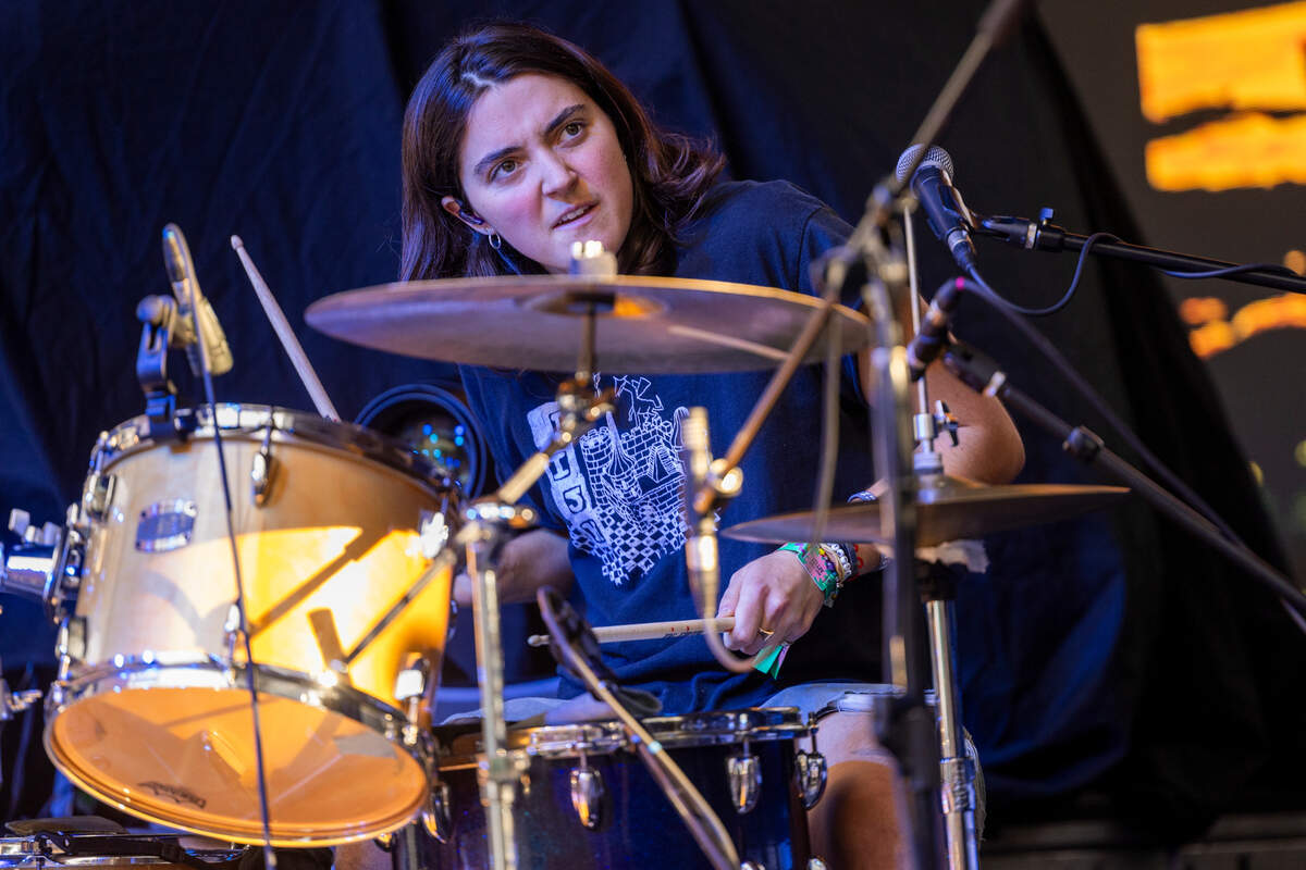 Indigo De Souza performs at City Plaza in Raleigh during the Hopscotch Music Festival on Saturday, Sept. 7, 2024.